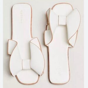 Cecelia Wendy Slides white Sandals shoes size 7